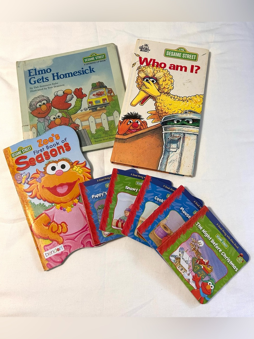 Board Book Bundle 8 Books! - Classic Sesame Street Kids Picture Board Books